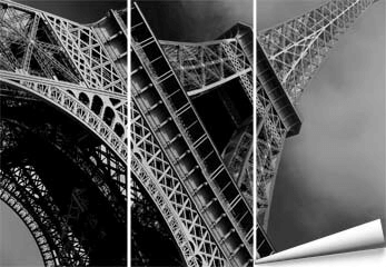 Fototape Eiffelturm auf strukturierter Vliestapete